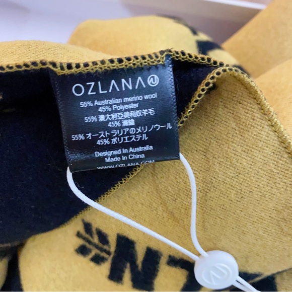 ozlana yellow wool scarf brand new - Picture 3 of 5